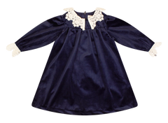Klai Navy Velvet Dress