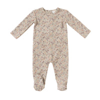 Kipp Baby Pink Floral Footie (Romper)