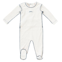 Kipp Baby Navy Edge Stitch Footie