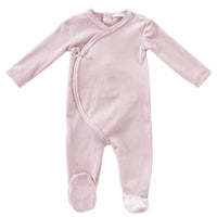 Kipp Baby Lavender Pointelle Velour Footie