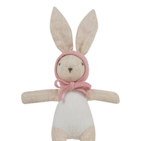 Kipp Baby Pink Bonnet Bunny Plush Toy
