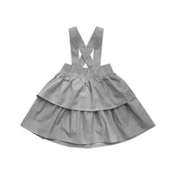 Little Parni Black And White Stripe Tiered Skirt (K400)