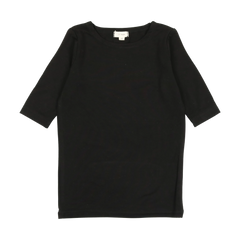 Analogie By Lil Legs Bamboo Tee Three Quarter - Black