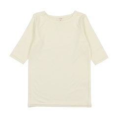 Analogie By Lil Legs Long Sleeve Bamboo Tee - Cream