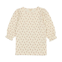 Analogie By Lil Legs Three Quarter Sleeve Tee Floral Cluster