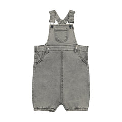 Bopop Grey Denim Romper (Grey Denim)