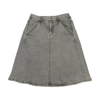 Bopop Grey Denim Skirt (Grey Denim)