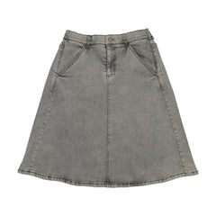 Bopop Grey Denim Skirt (Grey Denim)