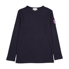 Bopop Navy Emblem Long Sleeve Tee (Navy Emblem)