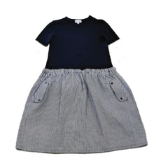 Bopop Pinstripe - Short Sleeve Dress (pinstripe)