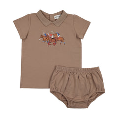 Bopop Tan Horse - Baby Set (Horse Emblem) TR161