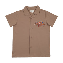 Bopop Tan Horse - Grandpa Tee Polo (Horse Emblem) TR162