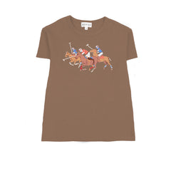 Bopop Tan Horse - Short Sleeve Tee (Horse Emblem) TR165