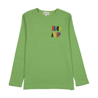 Bopop Green Logo - Long Sleeve Tee (green logo)