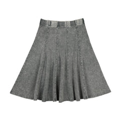 Bopop Grey Denim Panel Skirt (Camp Basic)