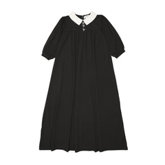 Bopop White Collar Maxi, Diamond Bows - Long (Robe Collection)