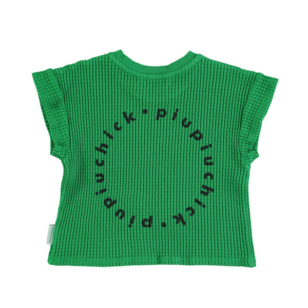 Piupiuchick Green w/ Black Logo Print T'shirt