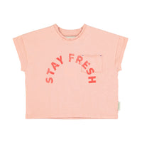 Piupiuchick Light Pink w/ "Stay Fresh" Print T'shirt