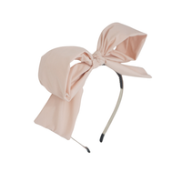 Bandeau Taffeta Dressy Bow Headband Blush Pink Final Sale