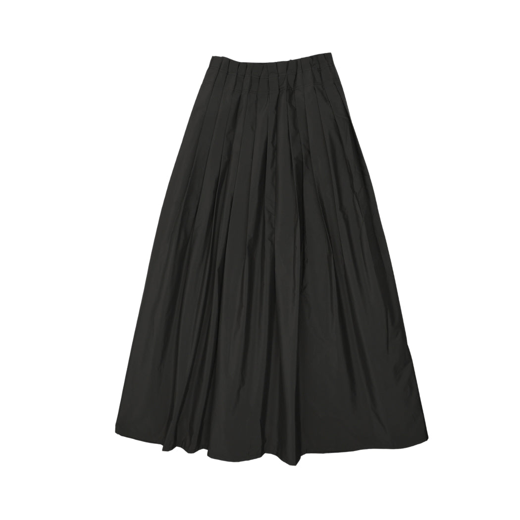 Urban Edge Pintuck Taffeta Skirt Black