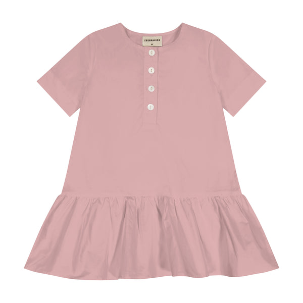 Zeebra Kids Blush Tiered Shirt Short Sleeved Dress