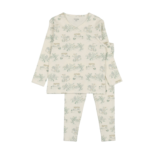 Bee & Dee Ivory Boys Toile Loungewear