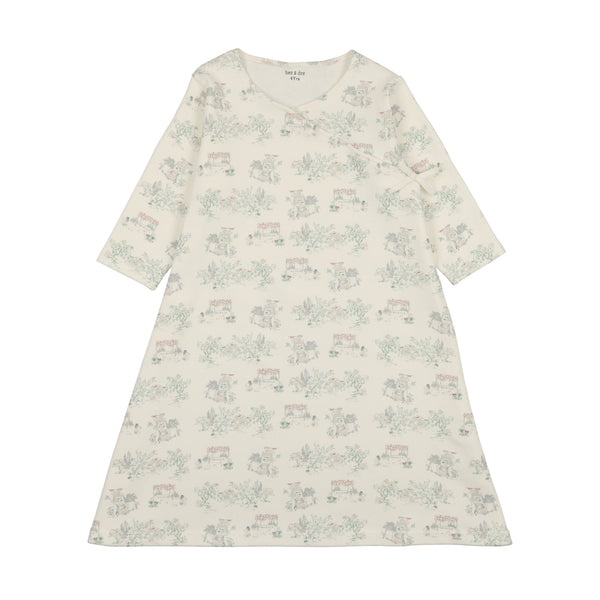 Bee & Dee Ivory Girls Toile Nightgown