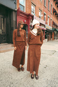 Urban Edge Tone On Tone Knit Brown