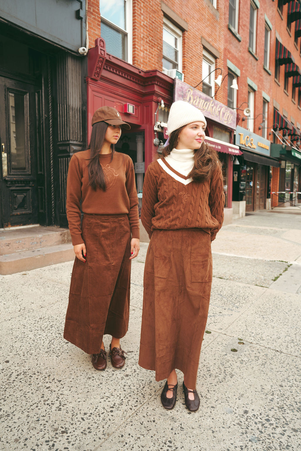Urban Edge Tone On Tone Knit Brown