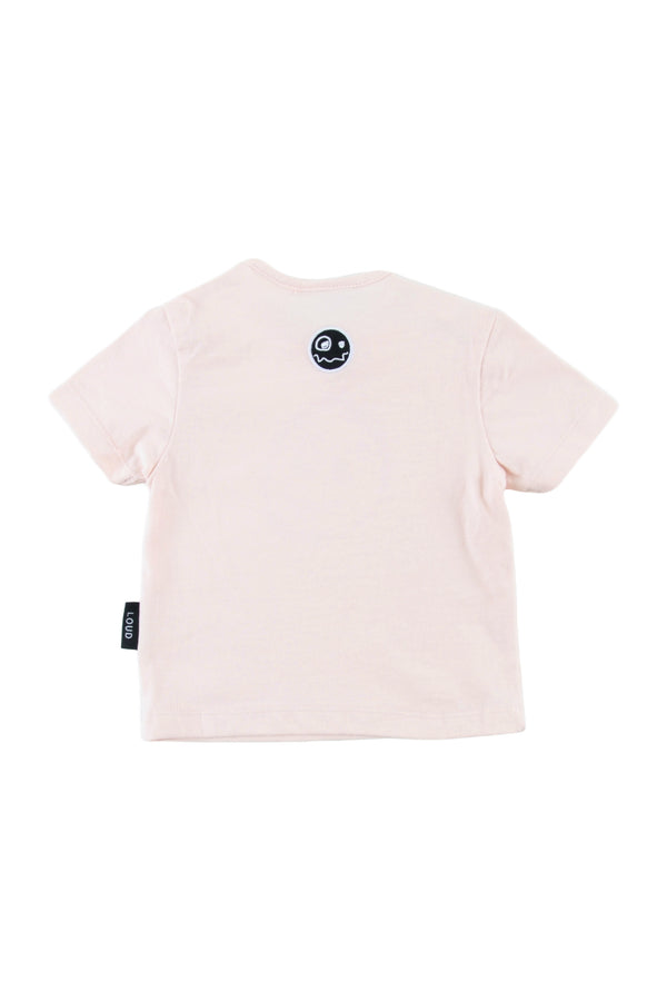 Loud Apparel Soft Pink/Orchid Print T-Shirt Regular Fit