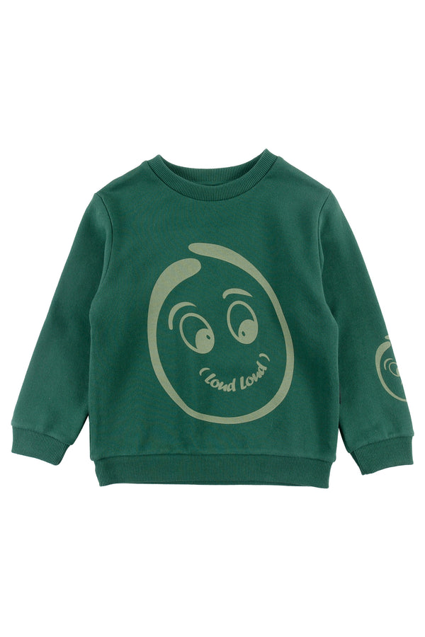 Loud Apparel Dark Green/Sage Sweater Regular Fit