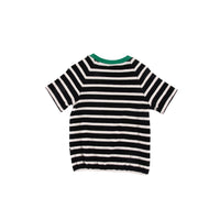 Loud Apparel Anthracite Stripe Top Loose Fit Raglan Sleeve (drop 2)