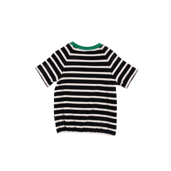 Loud Apparel Anthracite Stripe Top Loose Fit Raglan Sleeve (drop 2)