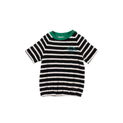 Loud Apparel Anthracite Stripe Top Loose Fit Raglan Sleeve (drop 2)