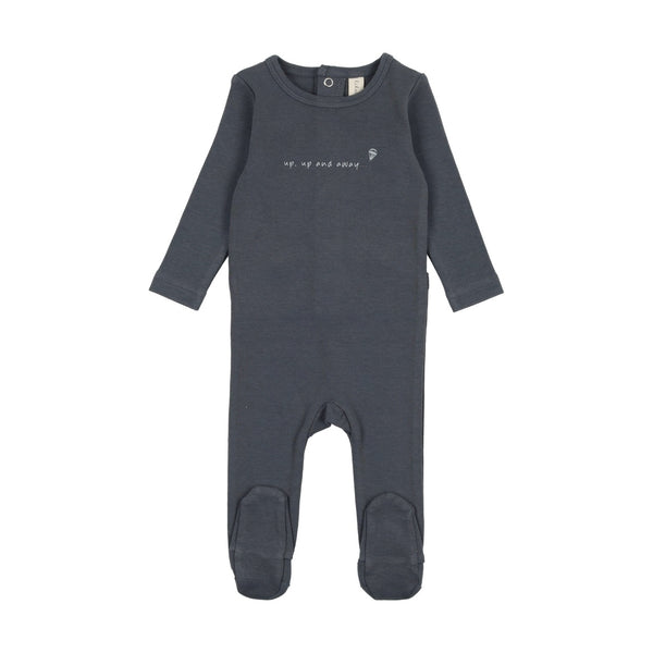 Lilette By Lil Legs Up Up And Away Footie Off Navy