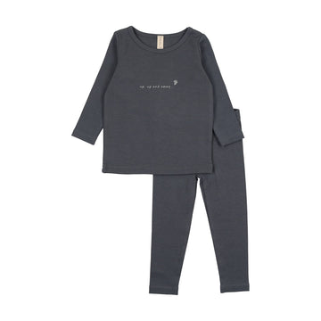 Lilette By Lil Legs Up Up And Away Lounge Set Off Navy