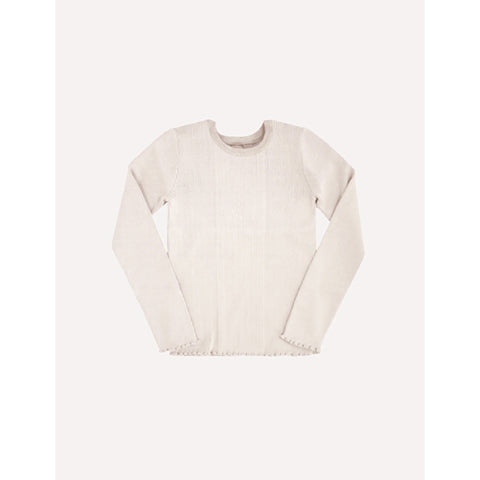 Kipp Natural Ribbed Sweater - Buttons Bebe | Buttons Bebe