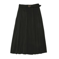 Coco Blanc Black Long Pleated Skirt