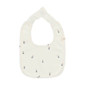 Lilette By Lil Legs Very Berry Bib White/Blue