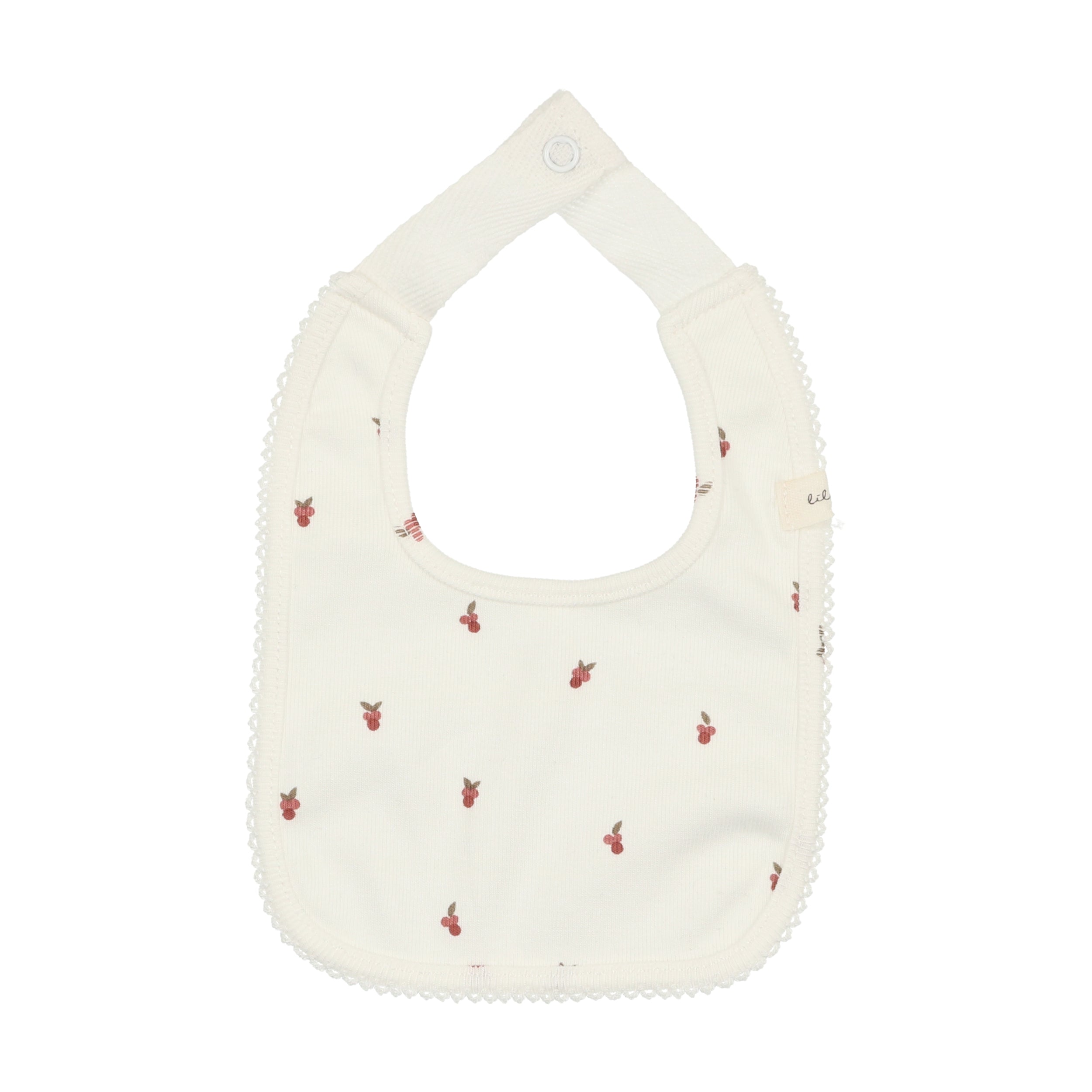 Lilette By Lil Legs Very Berry Bib White/Red - Main Image