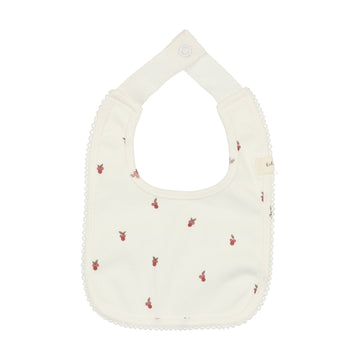Lilette By Lil Legs Very Berry Bib White/Red