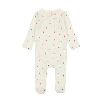 Lilette By Lil Legs Very Berry Footie White/Red