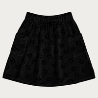 Retro Kids Black Waisted Flare Skirt