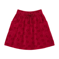 Retro Kids Raspberry Waisted Flare Skirt