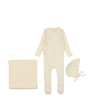 Lilette By Lil Legs Vine Pointelle Layette Set Cream