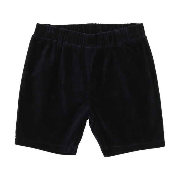 Analogie By Lil Legs Velvet Shorts Navy