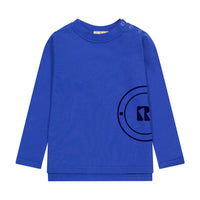 Retrokid Cobalt Velour Stamped French Terry Tee