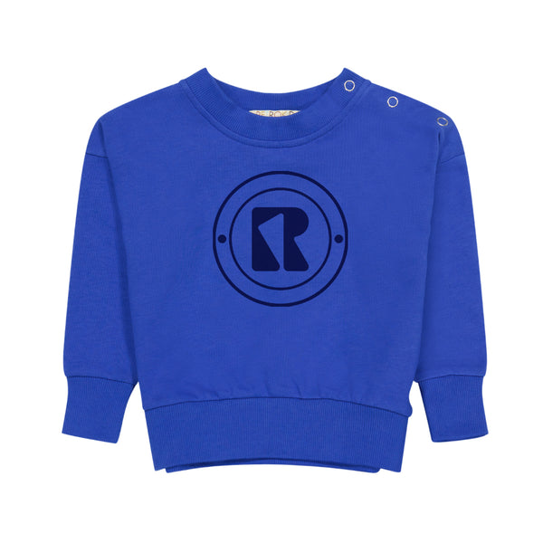 Retrokid Cobalt Velour Stamped Sweatshirt