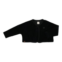 Analogie By Lil Legs Velour Cardigan Black