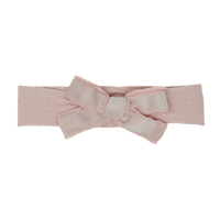 Bandeau Soft Pink Baby Modal Band Velvet with Frayed Edge ( FINAL SALE )